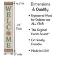 thumbnail image 3 of My Word! Welcome Southwest Colors & Theme Porch Board Welcome Sign & porch leaner for Front Porch, Yard, Deck, Patio, or Wall - Indoor Outdoor Decorative Farmhouse Rustic Vertical Home Decor 8"x46.5", 3 of 5