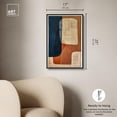 thumbnail image 5 of Blue And Cream II Canvas Midcentury Abstract Wall Art by Art Remedy, Black Frame, 16" x 24", 5 of 7