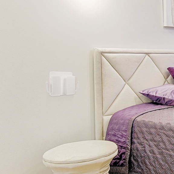HINTRMENT 4-Pack Bedroom Wall Mount Phone Holders, Compact 5.31x3.34x0.94in, Secure Mobile Device Organizer