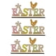 thumbnail image 1 of Matsuzay 3 piezas de cartel de del día de Pascua borde liso forma de letra inglesa adornos de rodajas de multicolores etiquetas de álbum de Artesanía Matsuzay HA028580-00, 1 of 6