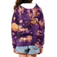 thumbnail image 4 of Chririnla Planet Horse Design Kids Hooded Jacket with Pockets Long Sleeve Lightweight Comfy Casual Pullover for Boys Girls Size 6-9, 4 of 7