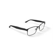 OCTO180 Mens Respect Browline Prescription Eyeglasses with Case, Gray