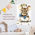 thumbnail image 4 of FORMRS Acrylic Clipboard with Low Profile Clip Standard A4 Letter Size, 12.5" x 9", Mouse Eats Cookies, 4 of 8
