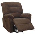 thumbnail image 1 of Coaster Home Furnishings Fauteuil Inclinable et Télécommande, Chocolat, 1 of 6