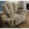 Serta Big & Tall Memory Foam Massage Recliner with USB Charging