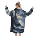 Abstract art Adults can wear blanket hoodiesushi oversized sweatshirt