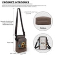 thumbnail image 6 of HELLHERO Women Crossbody Bag Double Layer Daily Use Unisex Adjustable Crossbody Bag Double-layer Psychedelic Mushroom, 6 of 7