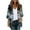 Black, variant on VOONCAS Womens Black Blue & White Floral Kimono Cardigan - 3/4 Sleeve Open Front, 100% Polyester Lightweight, Machine-Washable, S-XXL Sizes,Size 2XL