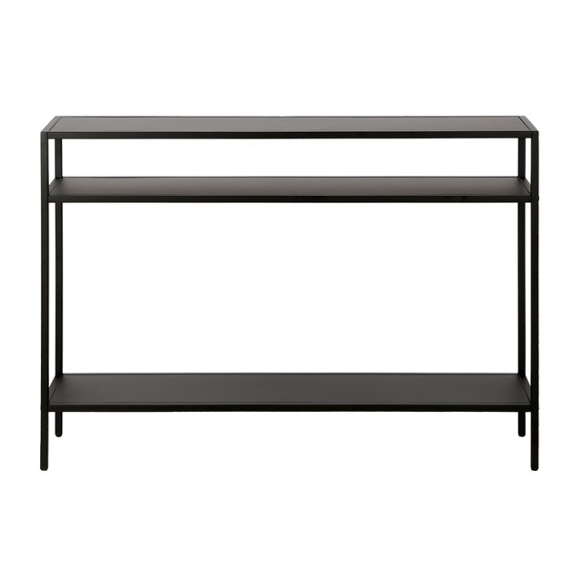 Henn&Hart 42" Blackened Bronze Metal Console Table