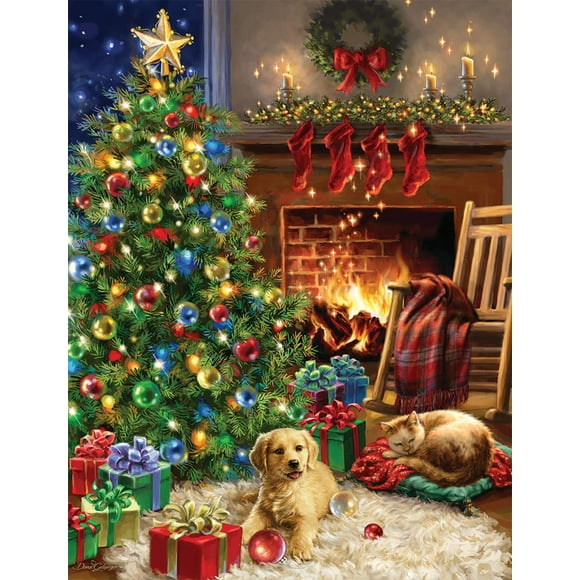 Springbok's 500 Piece Jigsaw Puzzle Christmas Morning - Made in USA