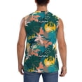 thumbnail image 4 of Haiem Men's Hawaiian Style Print Tank Tops Summer Sleeveless Cut Off Workout T-Shirts Fitness Vest Athletic Undershirts-X-Large, 4 of 8