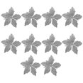 thumbnail image 1 of 10pcs Artificial Poinsettia Flowers - Festive Christmas Tree Ornaments for Holiday Decor & Seasonal Decoration, 1 of 2