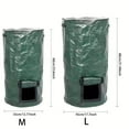 thumbnail image 3 of 1 Bag Outdoor Compost Box, Reusable Garbage Bag, Self-Made Nutrient Soil Compost Bag, Kitchen Waste Collection Bag, Two-Way Zipper With Fertilizer Port, 34 Gallons, 3 of 4