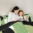 thumbnail image 5 of Castle Fairy Abstract Geometric 2Pcs Bedding Comforter Set for Women Men,Black Green White Twin Comforter Sets,Vintage Aesthetic Breathable Bedding Set,Ultra Soft Home Decor, 5 of 8