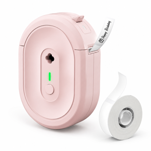Label Makerhine With 1 Tape N12 Printer Pink