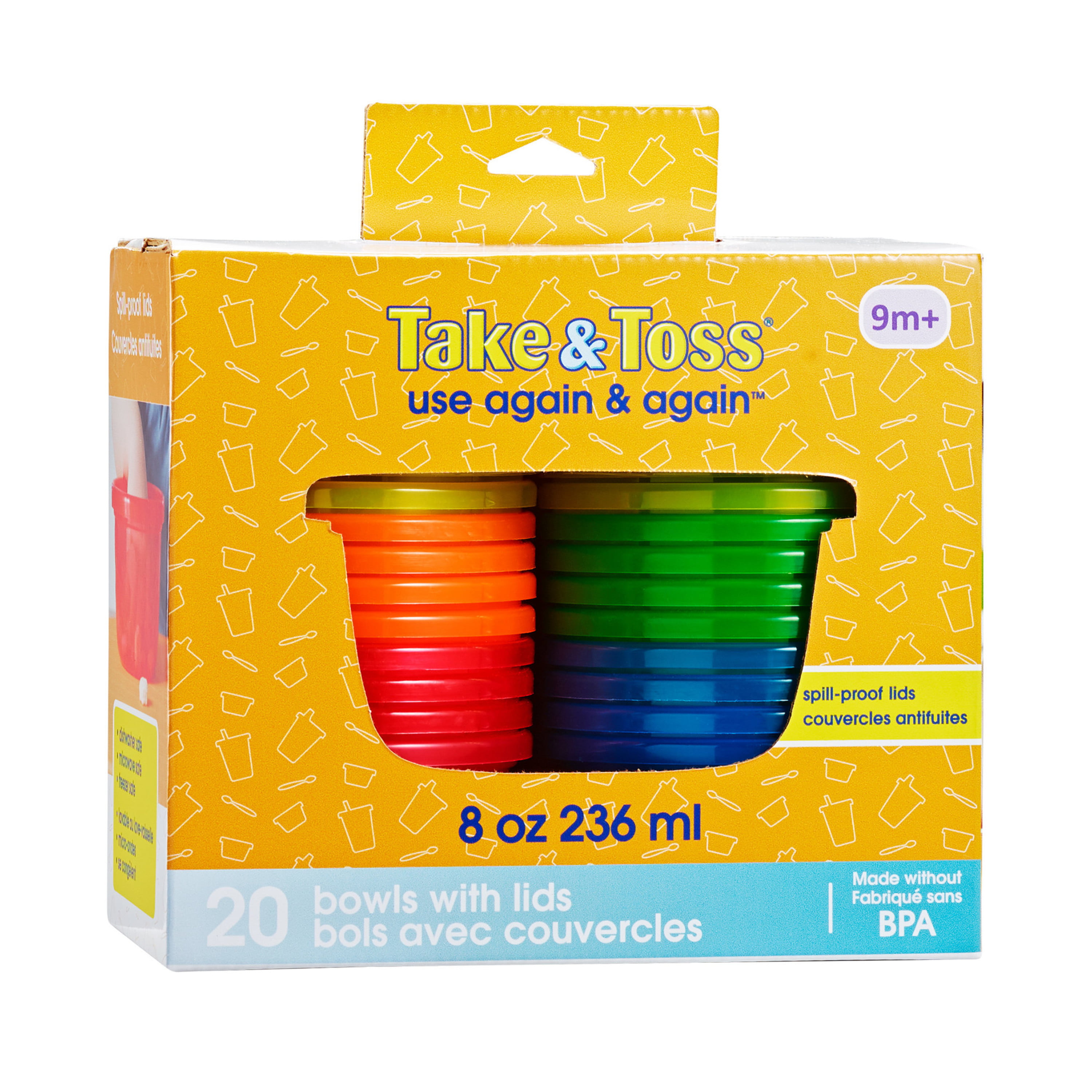Take & Toss Storage Bowls Value Set -20 Pack