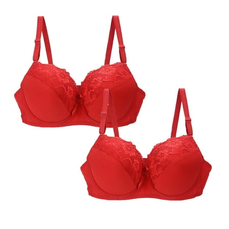Baodmurt Lace Bras Set for Women Lounge & Sleep Underwire Lingerie  Underwear  Purple 41E