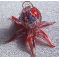thumbnail image 1 of Red Hanging Octopus Glass Figurine, 1 of 1