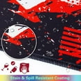 thumbnail image 4 of Extended XXL Large Gaming Mouse Pad 31.5x15.7inch Black Red Geometric Design NonSlip Base and Stitched Edge Perfect for Home Office Gaming Enhanced Workspace, 4 of 6