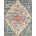 thumbnail image 1 of HomeRoots 352368 5 x 7 ft. Jute Blue & Red Area Rug, 1 of 1