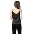 thumbnail image 5 of Sngxgn Women's Lace Tank Tops V Neck Camisole Soft Spaghetti Strap Cami Tops Loose Pajama Tops(Black,M), 5 of 8