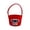 Red, variant on OCCOA Fabric Halloween Candy Basket with Handle Print Prank or Treat Bag Reusable Treat Bucket for Candy Snacks Gift Party Decor, Blue