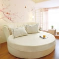 thumbnail image 2 of GUOOL ROUND BED SHEETS FITTED COTTON SHEET BEDDING SHEETS FOR PRINCESS BED Beige, 2 of 4