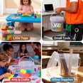 thumbnail image 6 of 3 Liter Plastic Storage Buckets with Screw Lids and Handle, Reusable Containers for Snacks, Salad, and Freezer Organization, 6 of 9