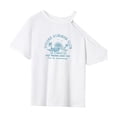 thumbnail image 3 of Camiseta para mujer, ropa de verano, ropa deportiva, camiseta con cuello redondo para vacaciones SG, 3 of 7