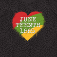thumbnail image 4 of Inktastic Juneteenth 1865 Heart Women's Plus Size T-Shirt, 4 of 5