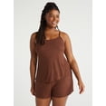 thumbnail image 2 of Joyspun Women's Ribbed Knit Sleep Camisole, Sizes S to 3X, 2 of 6