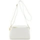 thumbnail image 1 of Bandolera FashionPuzzle con triple cremallera, talla pequeña, color blanco, 1 of 6
