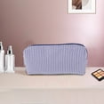 thumbnail image 5 of Unique Bargains 1 Pc Lady Portable Rectangle Makeup Bag for Vacation Navy Polyester, 5 of 6