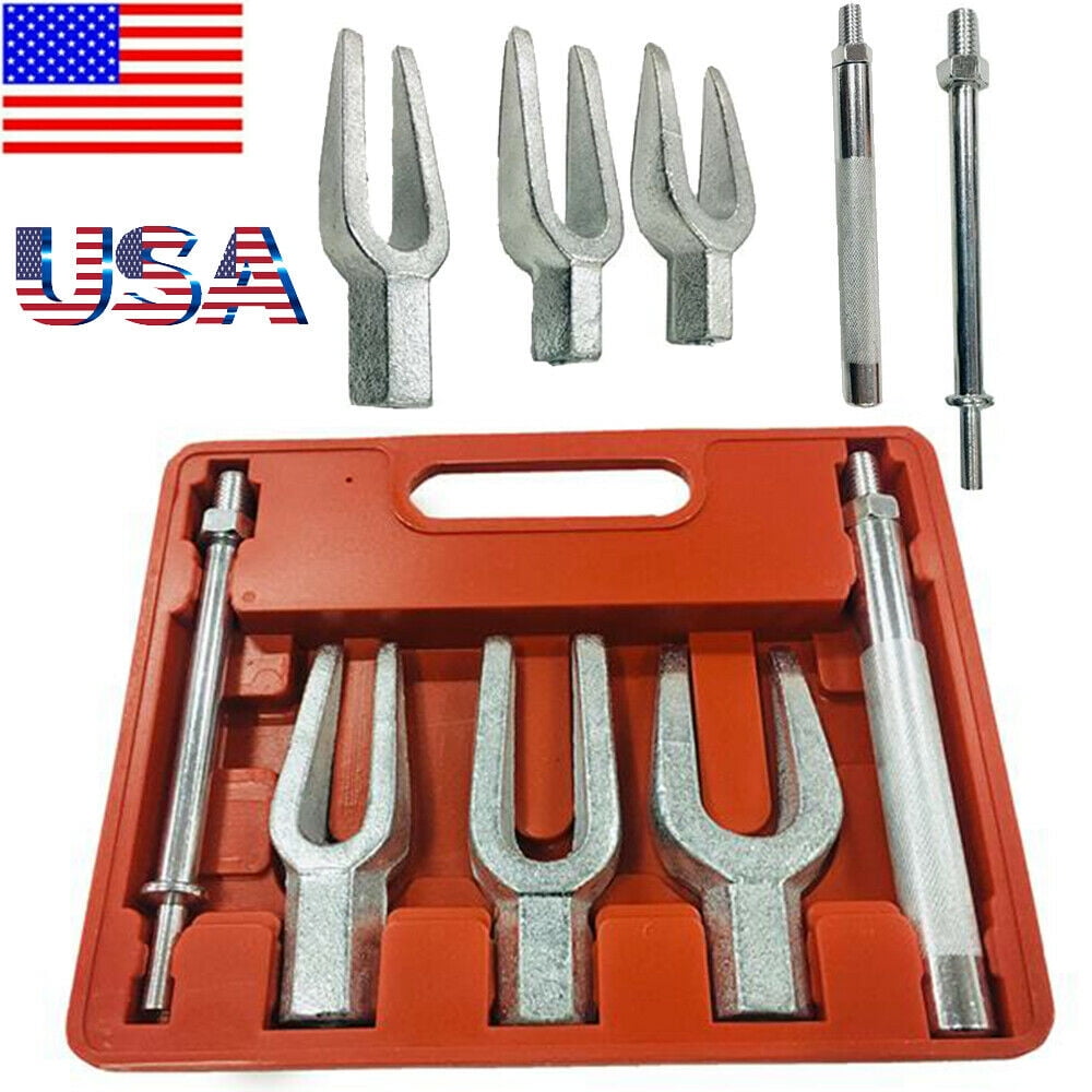 5Pcs Tie Rod Ball Joint Pitman Arm Tool Kit Joint Remover Separator Pickle Fork 