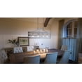 thumbnail image 2 of Luxury Modern Farmhouse Indoor Chandelier, 17''H x 38.5''W, with Rustic Style Elements, Scandinavian Design, Galvanized Steel Finish, UHP2477, 2 of 7