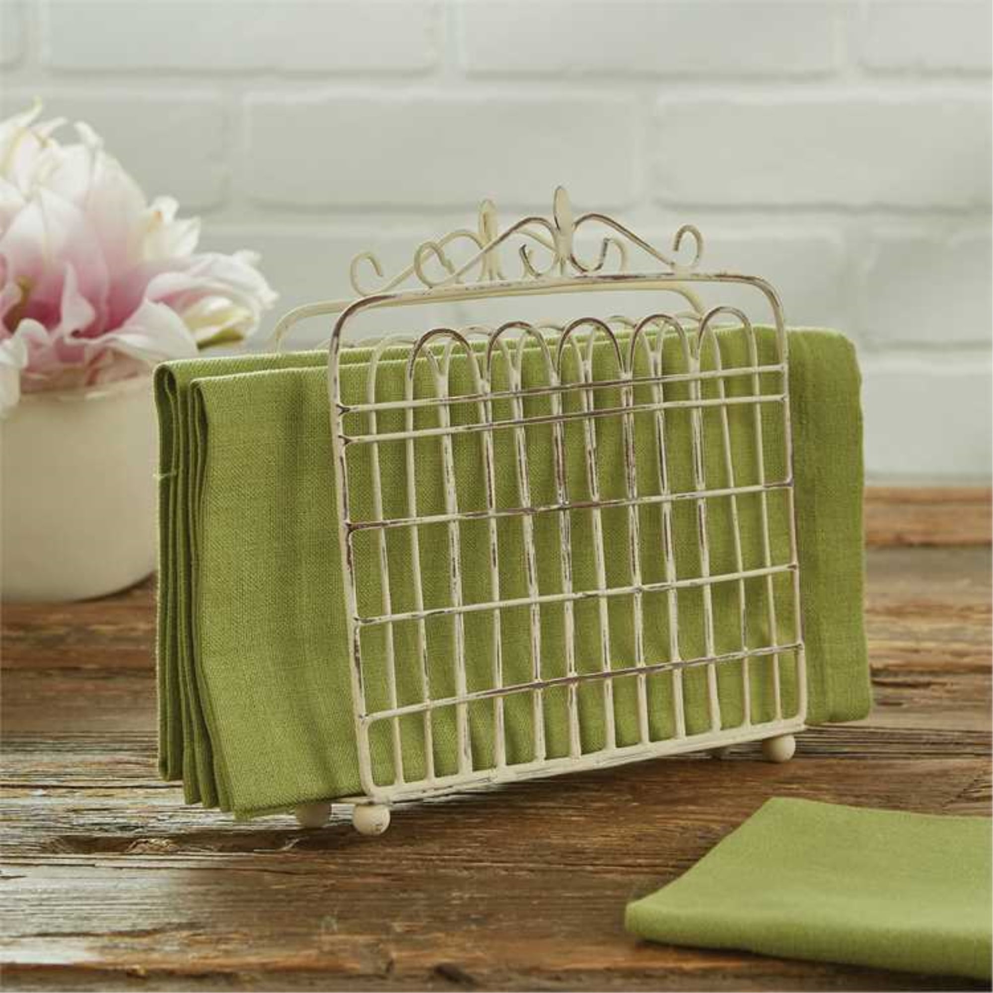 Park Designs Garden Gate Cream Luncheon Napkin Holder