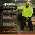 thumbnail image 5 of RefrigiWear HiVis Quarter-Zip Sweatshirt - High Visibility Safety Pullover with Reflective Tape, 5 of 6