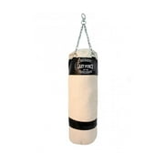 New Heavy Duty Canvas Punching Bag with Chains, Red Or Black - Medium