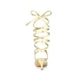 thumbnail image 2 of BLISSFUL STEP Women's Shoes Strappy Lace Up Kitten Heel Slingback Tie Up Open Toe Party Sandals Gold 10, 2 of 7