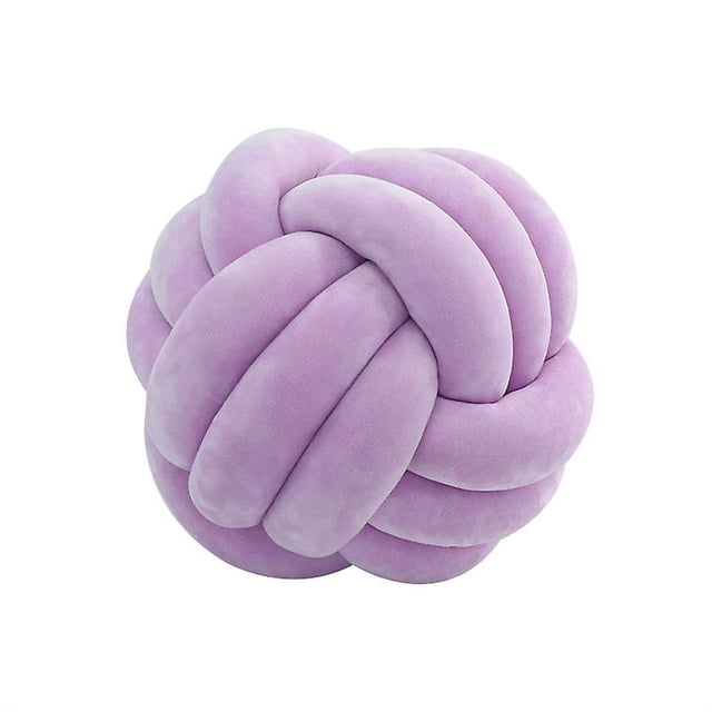 Cojín de decoración de almohada de tiro de bola de nudo suave