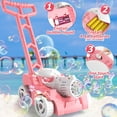 thumbnail image 4 of JBeeCtrl Bubble Machine Bubble Lawn Mower for Kids Toddlers Automatic Push Toys Summer Outdoor Toys Bubble Maker for Boys Girls 3-6 Years（Pink）, 4 of 8