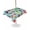 Green, variant on Outdoor Tablecloth with Umbrella Hole for Patio/Picnic/Party/Camping, Summer Fruits Waterproof Table Cloth Rectangle Table Cover Washable, Watermelon Berry Lemon Botanical Beige (52"x 70")