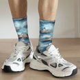 thumbnail image 6 of Fuzoiu Sea Marine And Lighthouse Print Athletic Crew Socks for Men & Women,Casual Crew Socks,Above Ankle Crew Socks for Business, Casual, 6 of 6