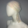 thumbnail image 1 of Accesorios para mujer, sombrero pirata elástico con diamantes de imitación, pañuelo de cola larga, pañuelo para la cabeza para actuaciones musicales, 1 of 6