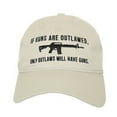 thumbnail image 3 of Rapid Dominance A03-OUTLAW-STN Relaxed Outlaw Graphic Cap, Stone, 3 of 4