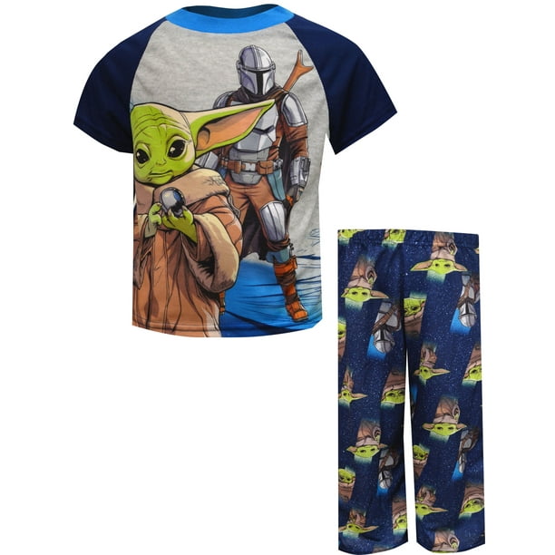 American Marketing Enterprises INC Boys Star Wars Grogu and the Mandalorian Pajama Set 8 Walmart