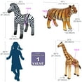 thumbnail image 2 of Jet Creations Yard Inflatable, Giraffe, Zebra, Tiger, 225-40", 2 of 6