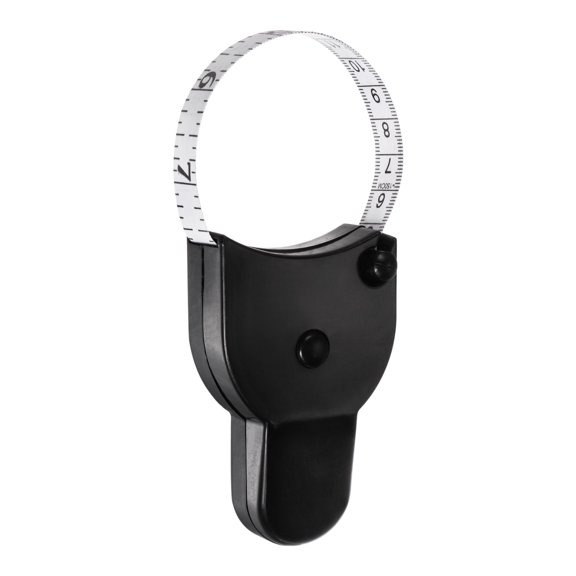 Uxcell Body Measure Tape 60" 150cm Automatic Telescopic Tape Measure with Lock Pin Push Button Black