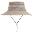thumbnail image 2 of Fishing Hat UPF 50+ Wide Brim Sun Hat for Men and Women, Mens Bucket Hat with UV Protection for Hiking Beach Hats (Khaki, 2 of 5
