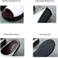 thumbnail image 4 of Women's slip-on waterproof platform wedge high heel sandals soft and light casual open toe fish mouth summer beach walking slippers, 4 of 7